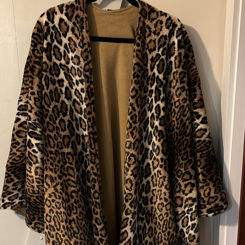 Vintage Kathleen for Sweet Herb Leopard Print Women's Wrap